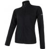 Sensor Merino Upper Celozip Čierna dámska mikina - L