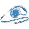 Vodítko FLEXI Comfort New M lanko 5m/20kg modrá