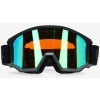 Lyžiarske okuliare Uvex Athletic FM - black matt dl/green lgl
