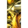 Dimex fototapeta Zlatý abstrakt S-516 | 110 x 220 cm (Vliesová fototapeta | lepidlo zdarma)