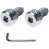 Závažia na riadítka CNC ALUMINIUM ROUND strieborné