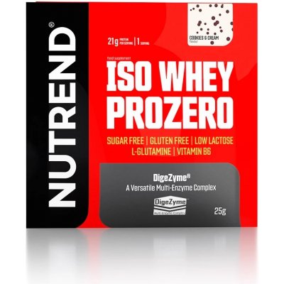 Nutrend ISO Whey Prozero 25 g čokoláda - brownie