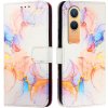 PROTEMIO 83633 ART MARBLE Peňaženkový kryt pre OnePlus Nord CE 4 Lite 5G WHITE ORANGE