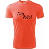 Furt dačo - Pánske tričko Fantasy športové - L ( Neónová oranžová )