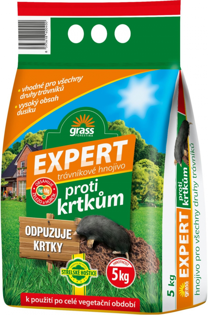 Forestina-Expert hnojivo na trávu proti krtom 5 kg