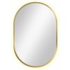 Baltica Design Tiny Border Pastille zrkadlo 40x90 cm oválne s osvetlením zlatá 5904107904825