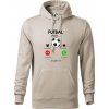 Futbal volá - Mikina pánska Cape s kapucňou - 3XL ( Ľadovo sivá )