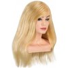 KIK KX6961_1 Cvičná hlava s blond vlasmi 60-70 cm