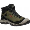 Keen TARGHEE IV MID WP MEN dark olive/gold flame Veľkosť: 47 pánske topánky