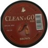 Clean & Go Wax Krém na obuv z lesklej kože s voskom hnedý 40g