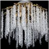 Venti | Prisadený luster 6xE14/60W/230V + 3xLED/3W pr. 54 cm zlatý | VE0550