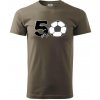 Futbal okrúhle narodeniny 50 - Klasické pánske tričko vyššej gramáže - L ( Army )