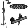 Gamma Roy, sprchová súprava s termostatickou batériou, čierna matná, GMA-BRYPZNT-BK