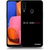 Picasee silikónový čierny obal pre Samsung Galaxy A20s - Do it. With love.