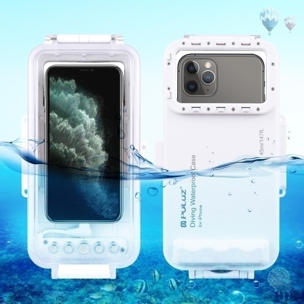 Púzdro SES Profesionálne vodotesné šnorchlovanie a potápanie až do 40m iPhone X/XS- biele