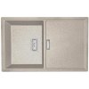 Laveo Tonga, 1-komorový granitový drez 800x500x190 mm, béžová, LAV-SPT_411Y