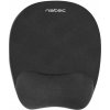 Podložka pod myš ergonomická Natec CHIPMUNK, pamäťová pena, čierna NPF-0784