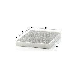 Filter vnútorného priestoru MANN-FILTER CUK 2842