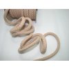 Šnúra bavlna odevná,aranžérska,béžová