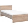 Jednolôžková posteľ Miami 90x200 cm dub sonoma dub york