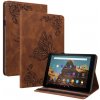 VSETKONAMOBIL 54259 ART BUTTERFLY Zaklápacie puzdro Amazon Kindle Fire HD 10 2019 / 2017 (9. generácia / 7. generácia) hnedé