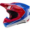 prilba SUPERTECH S-M10 AEON ALPINESTARS červená fluo/modrá 2025 Veľkosť: S (obvod 55 - 56 cm), Veľkost: S (obvod 55 - 56 cm)