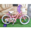 Detský bicykel pre dievča 3 roky+ BOČNÉ KOLESÁ, KOŠÍK, STUHY, ZVONČEK