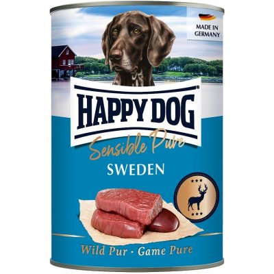 Happy Dog Sensible Pure Sweden - Konzerva, zverinové mäso 6 x 800 g