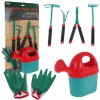 Detské záhradné náradie s rukavicami a kanvicou Inlea4Fun GARDEN TOOL SETS