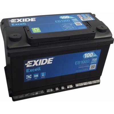 Exide Excell 12V 100Ah 720A EB1000