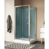 SANSWISS MODUL 1200 D20T1 100 + D20F1 80 VARIANTA 3 obdĺžnikový sprchový box kompletný, profil chróm, sklo číre - 2 – rohová