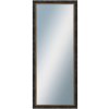 DANTIK - Zrkadlo v rámu, rozmer s rámom 50x120 cm z lišty CARRARA hnedočierna (2948)