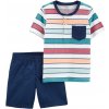CARTER'S Set 2dielny tričko kr. rukáv, kraťasy Color Stripes chlapec 18m 1M993410_18M