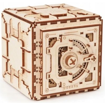 Hračka Ugears 3D drevené mechanické puzzle Trezor UG70011