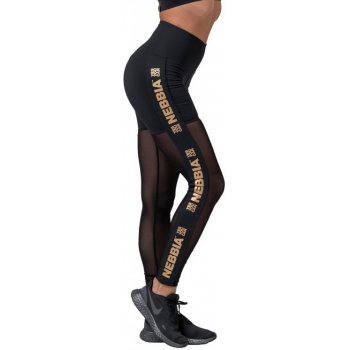 Nebbia legíny intense Gold Mesh 829 čierné