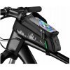 Taška na bicykel Rockbros čierna, vodotesná, 1 l, s reflexnými prvkami