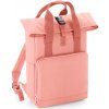 BagBase Batoh BG 118 s dvojitým držadlem, rolovací, 14l COT520118zd799-blush pink UNI Růžová blush