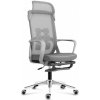Mark Adler Kancelárske kreslo pohodlné kancelárske kreslo, nastaviteľná výška, opierka nôh, šedá