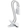 Kobi | Flexibilná stolná lampa s klipom PLANTY 2xE27/30W/230V biela | KB0540