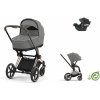 Cybex Platinum CYBEX Priam Conscious Collection Travel Set + Aton B2 i-Size pearl grey 2023 rose gold