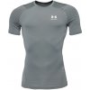 Pánske tričko Under Armour, HG ARMOUR COMP SS tmavo sivá,Biela, M