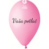 Svet balonku Balónik s textom - Ružový 26 cm