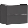 Hansgrohe Xelu Q - Umývadlová skrinka, 63x78x50 cm, 2 zásuvky, matná sivá/chróm 54028000