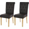 Design- Shop Chesterfield 2 svetlé nohy Hnedá 2 ks