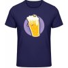 Akciové Gildan Soft-Style Tričko - Motív - Pivo so smrtkou 2 - Námornícka - S - Pánske