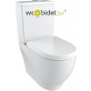 ALEA MAR RIM-OFF WC a bidet (2 v 1) kombi s nádržkou s dual splachovaním, zadný/spodný odpad, MA3641
