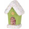 MagicHome Dekorácia domček zelený 16 cm závesný