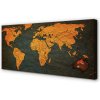 Obraz canvas gold mapa 100x50 cm