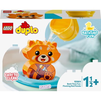 Lego DUPLO 10964 Zábava vo vani : Plávajúca panda červená