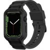 Silikónový remienok Apple Watch Series 7 41mm / 6&SE&5&4 40mm / 3&2&1 38mm čierna farba